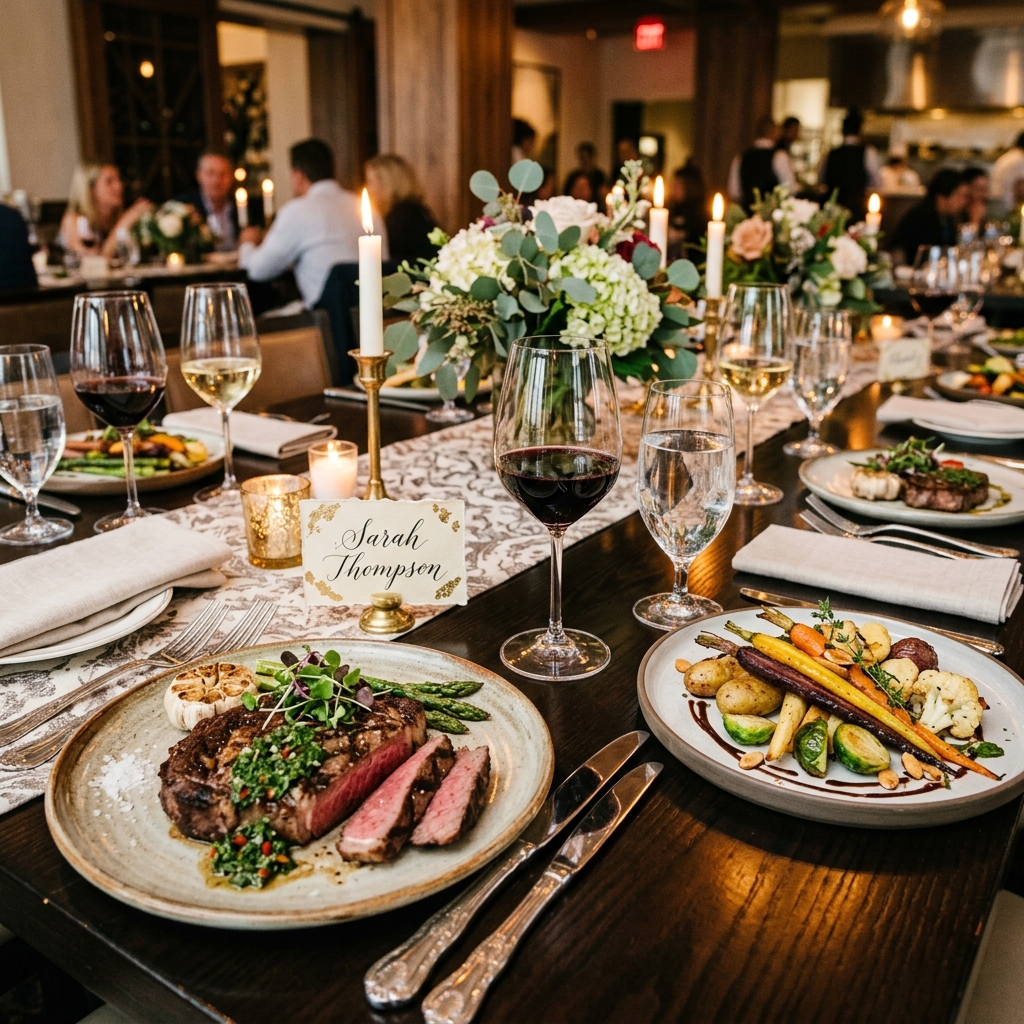 A plated dinner course